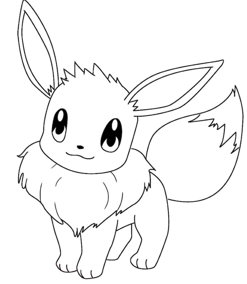 eevee pokemon coloring pages