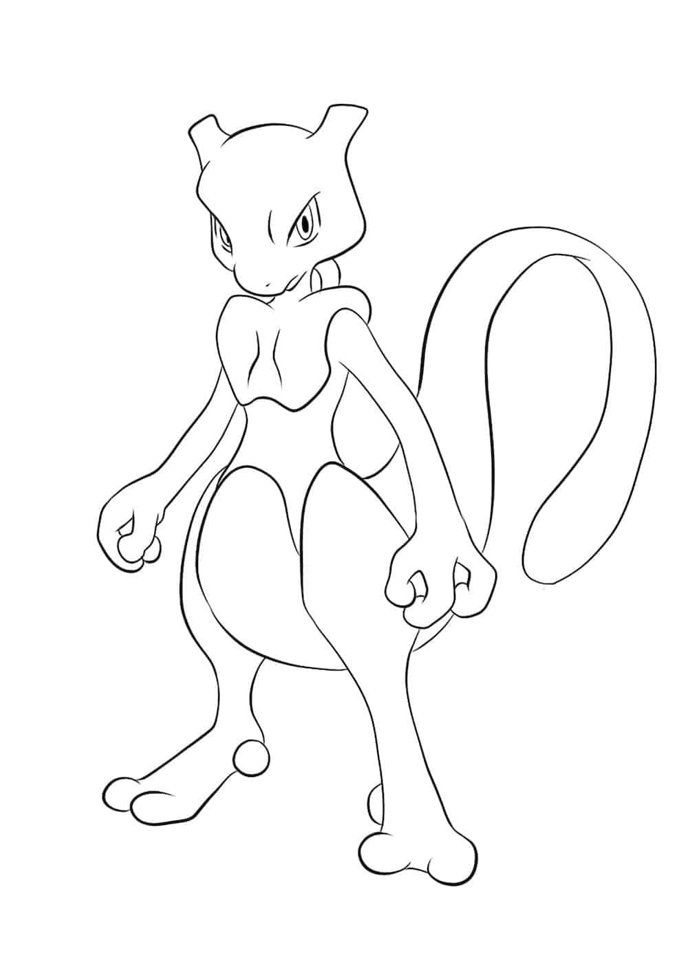 mewtwo coloring pages