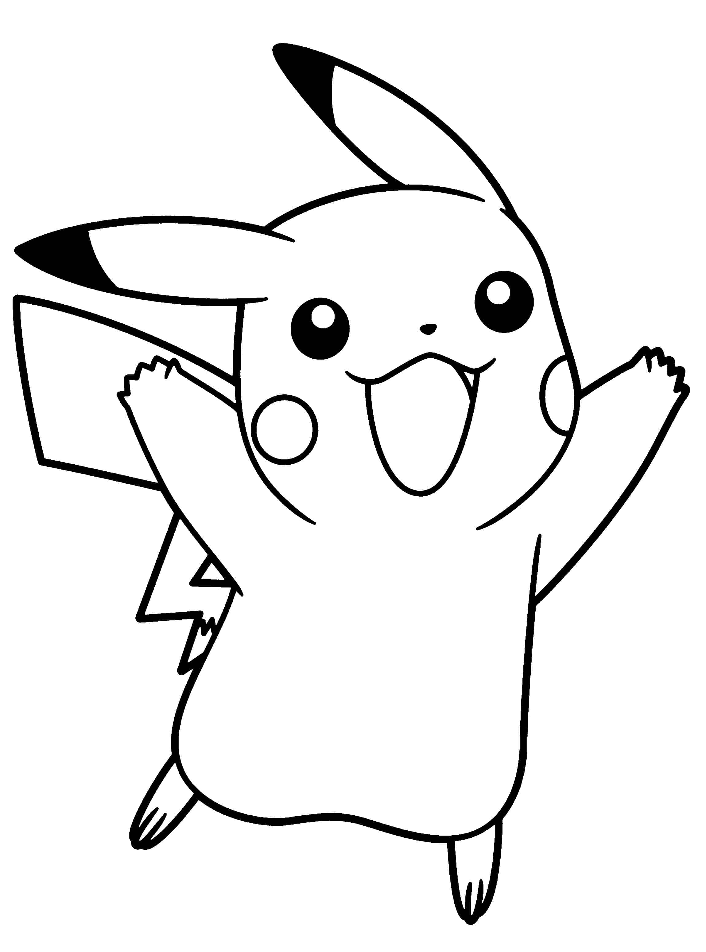 pikachu pokemon coloring pages