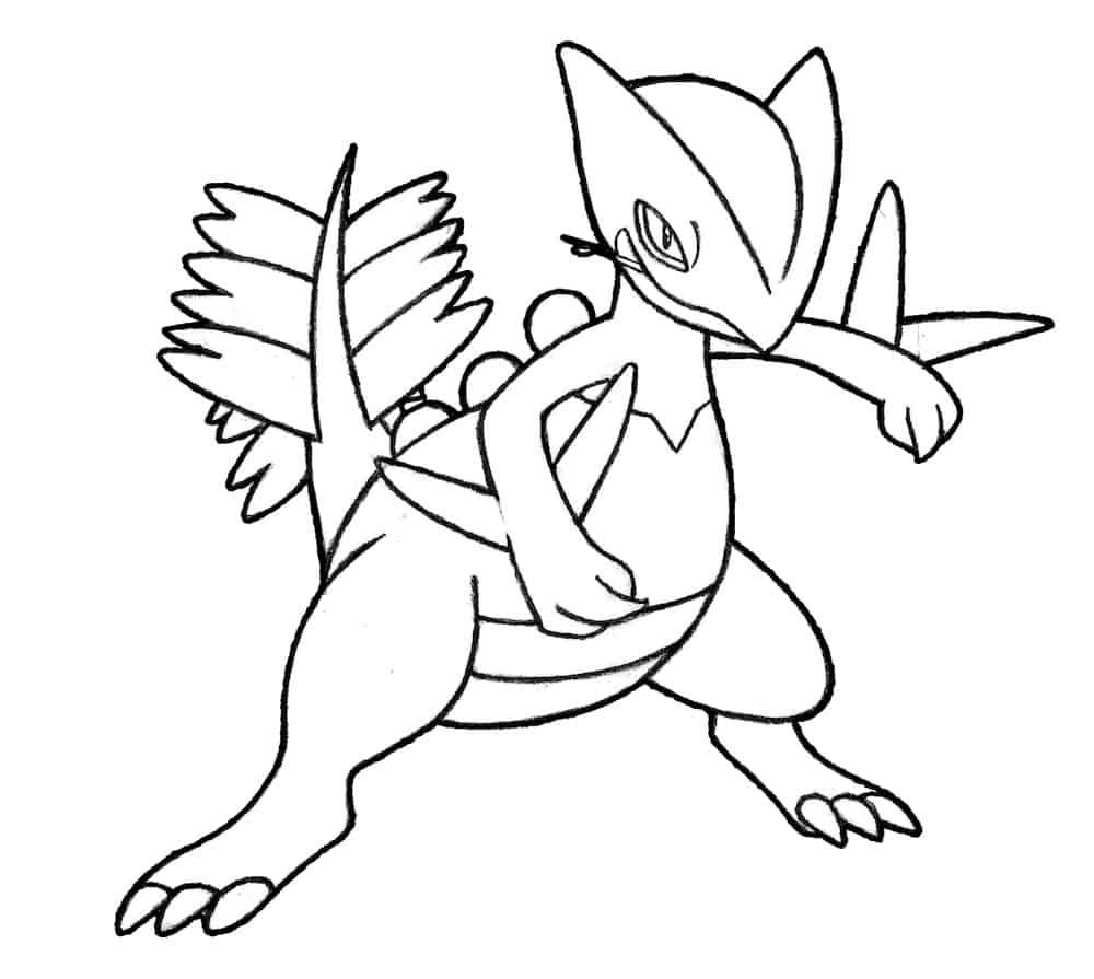 sceptile coloring pages