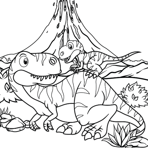 albertosaurus coloring pages for kids