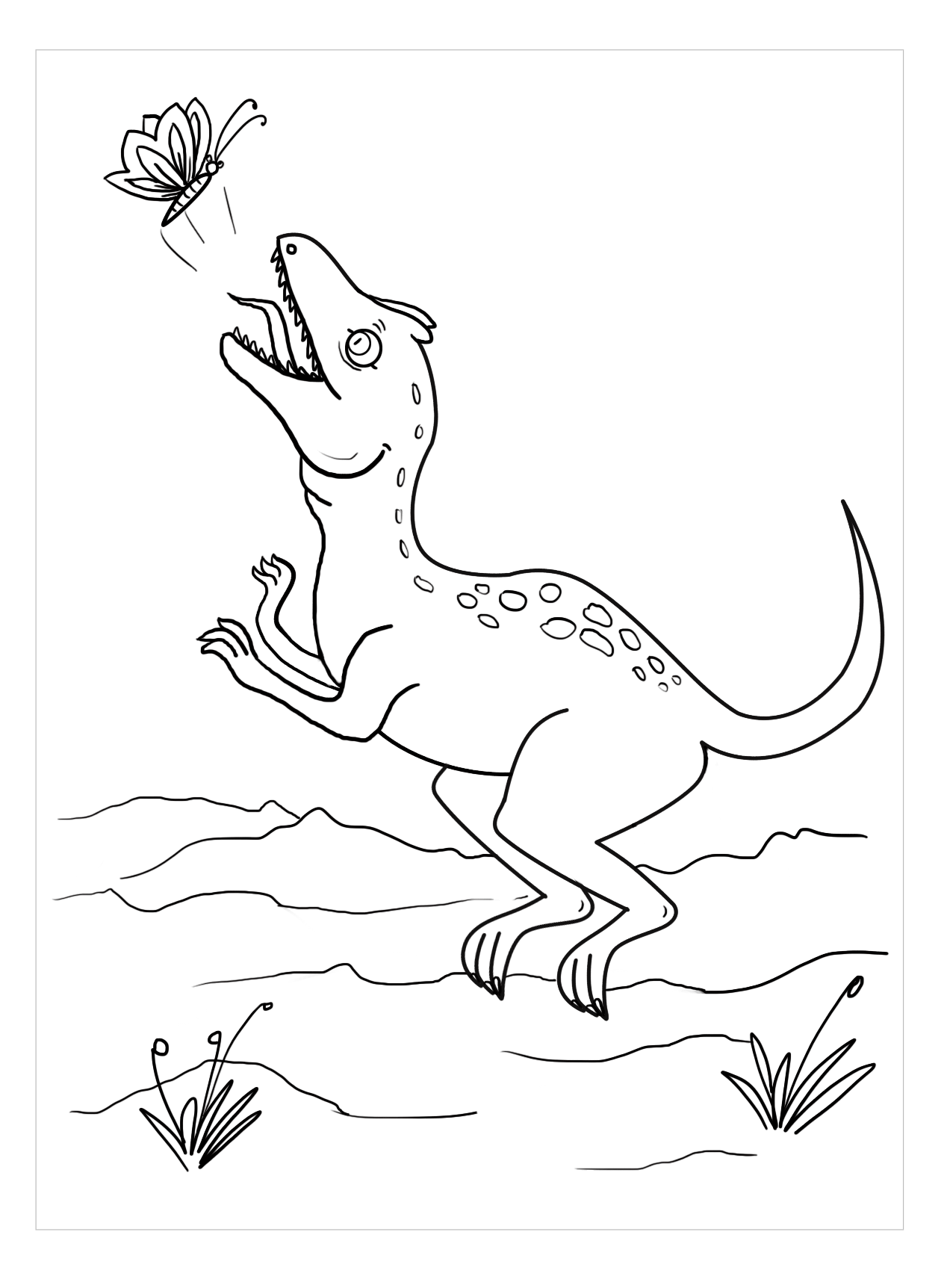 allosaurus coloring book