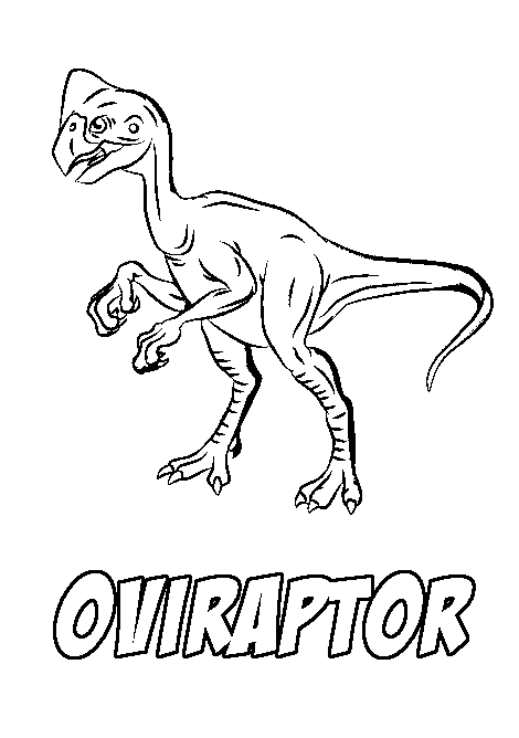 coloring pages oviraptor
