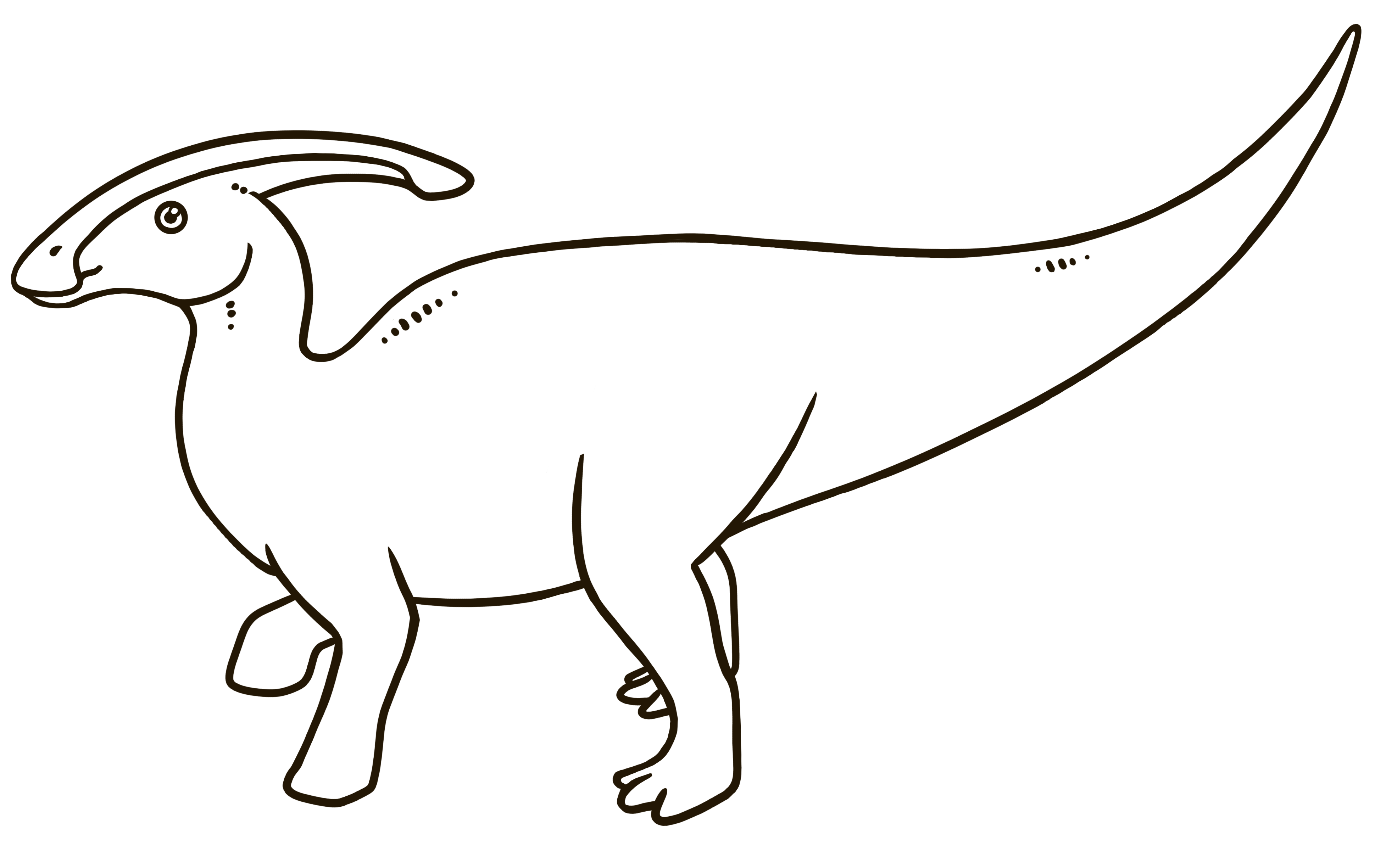 dinosaur parasaurolophus coloring pages