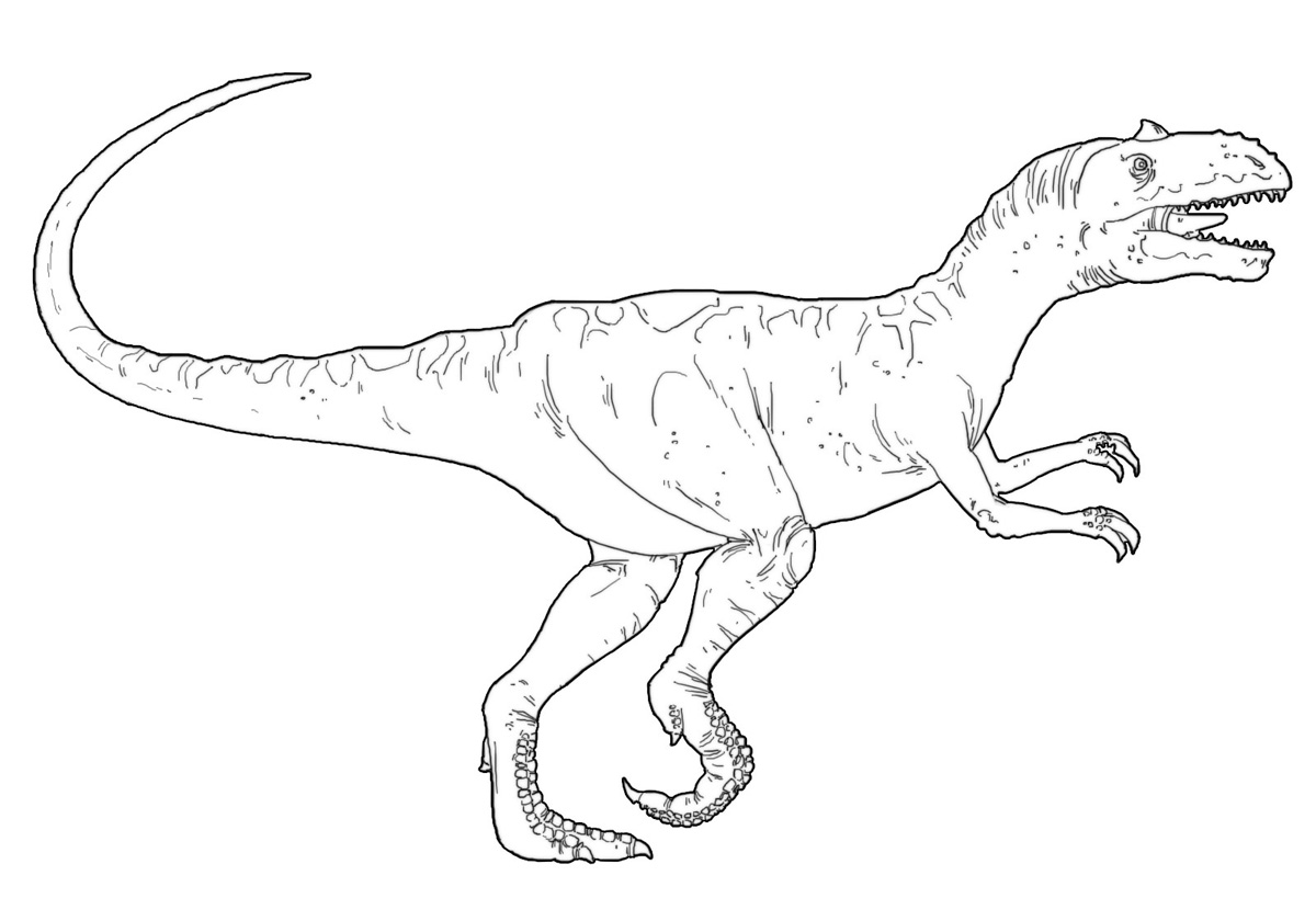 dinosaurs allosaurus coloring pages