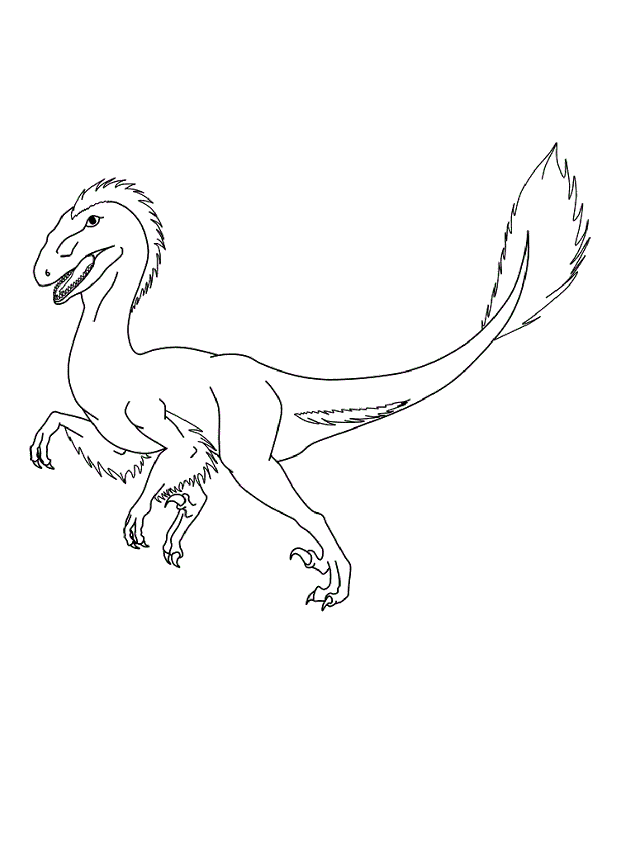 free deinonychus coloring pages