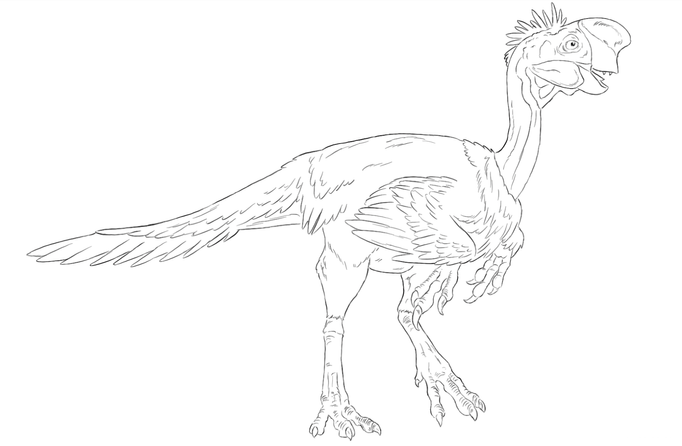 free printable oviraptor coloring pages