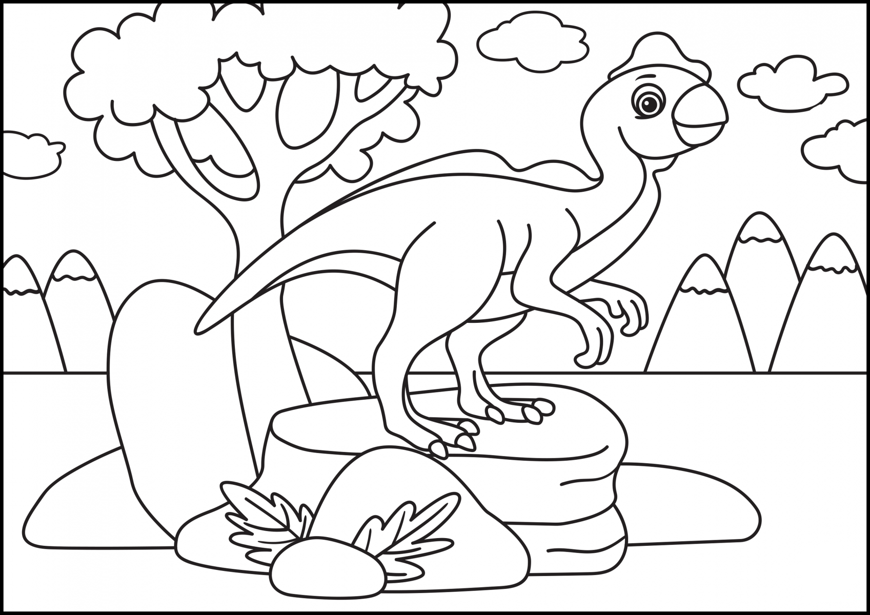 oviraptor coloring pages printable