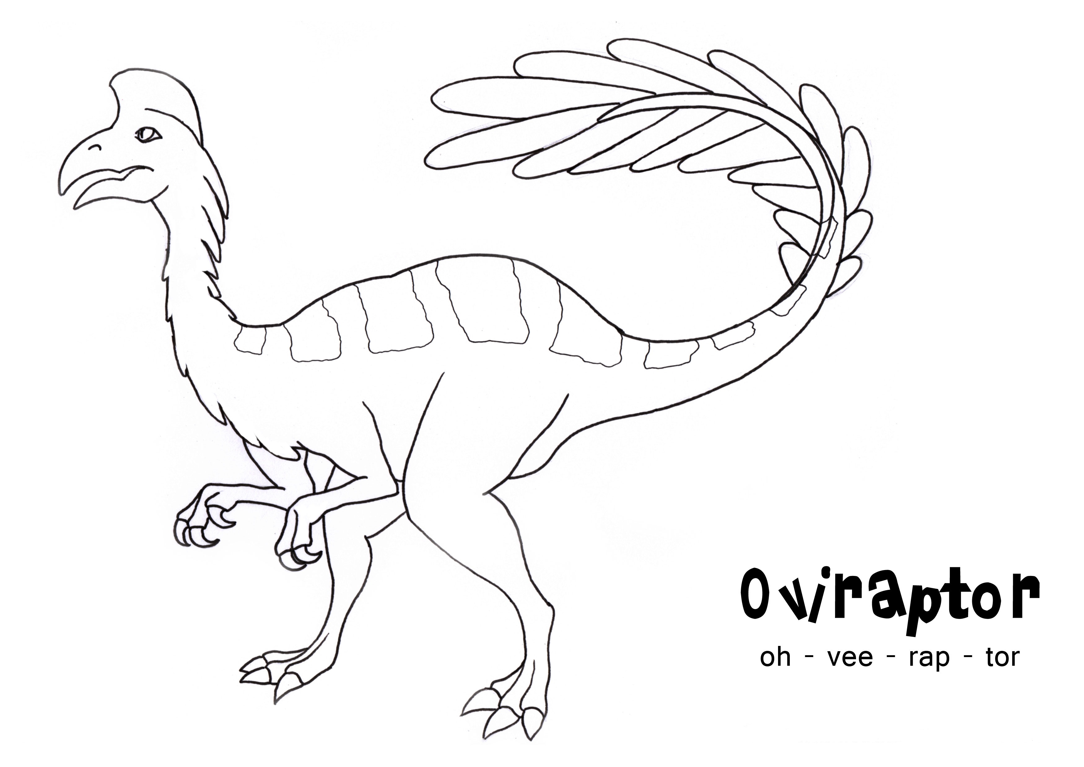 oviraptor coloring pages