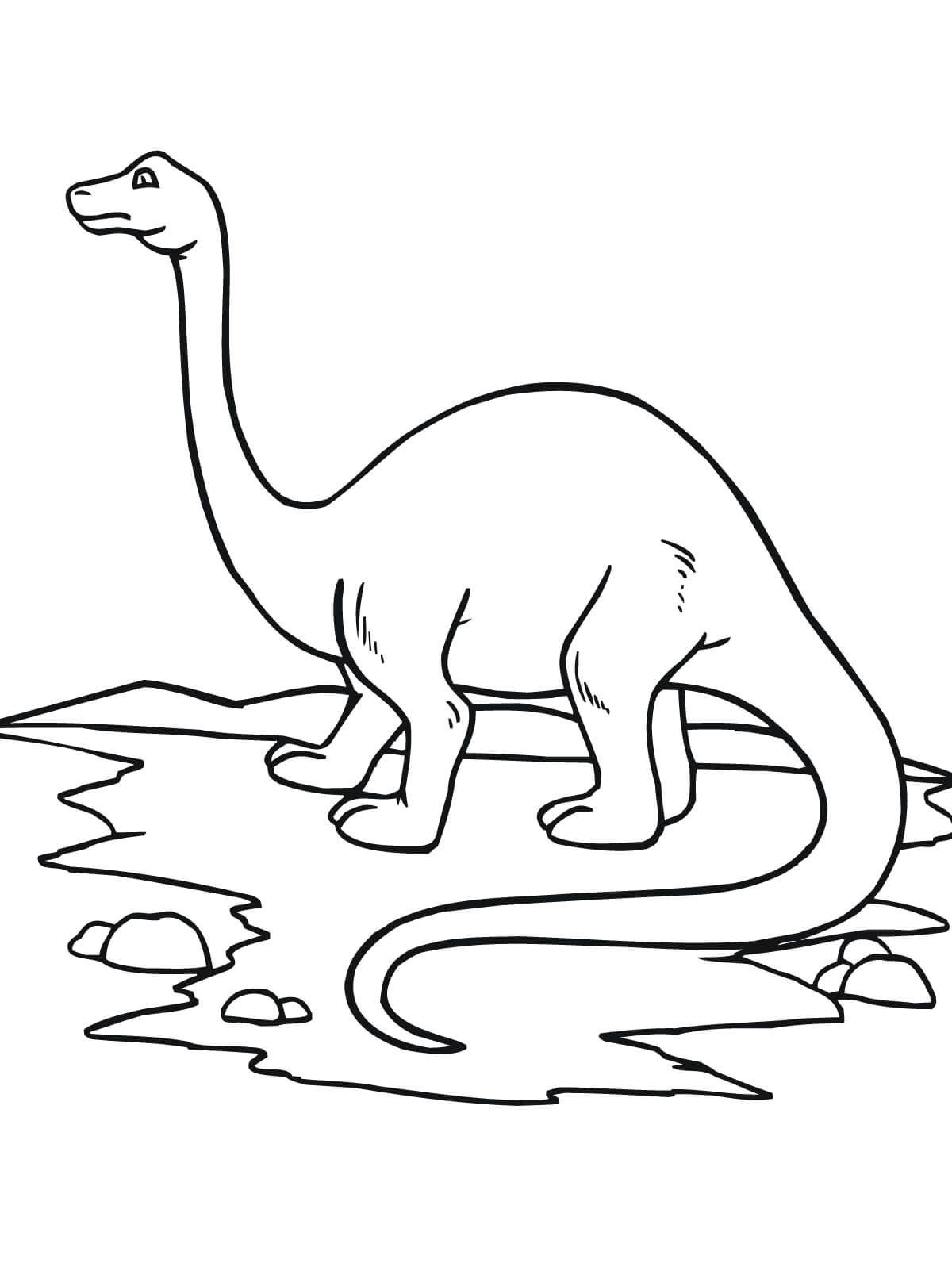 brachiosaurus coloring page