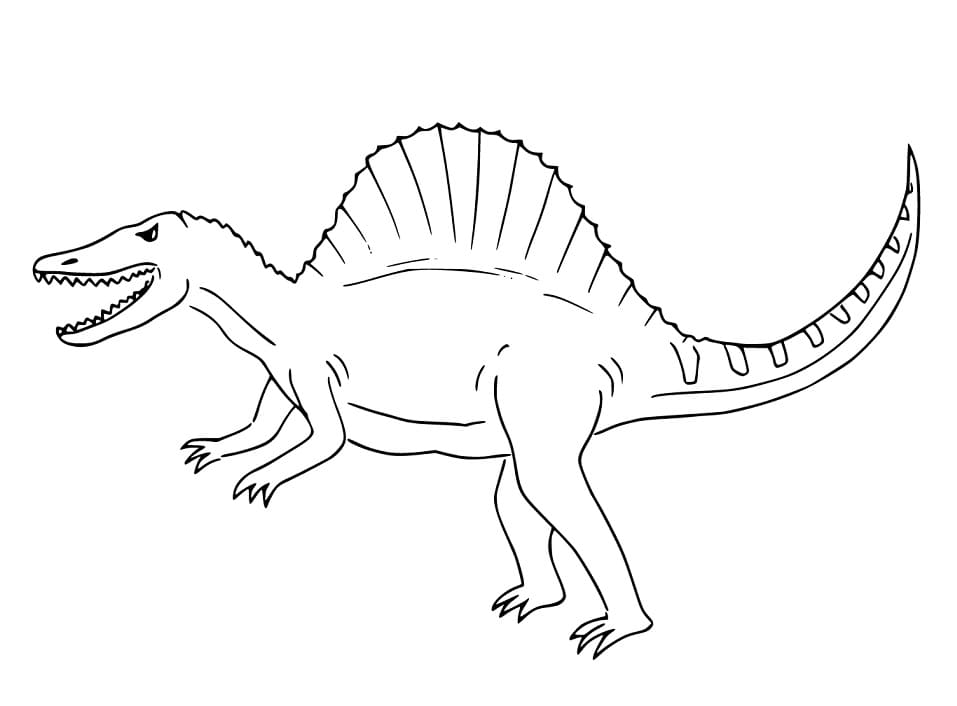 coloring pages of spinosaurus