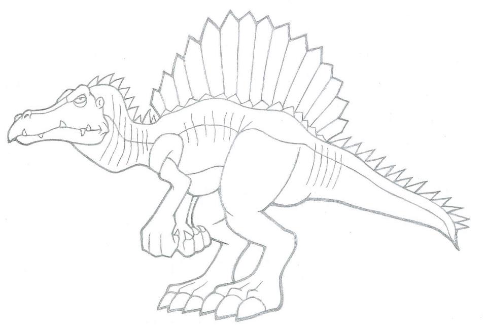 spinosaurus coloring pages free
