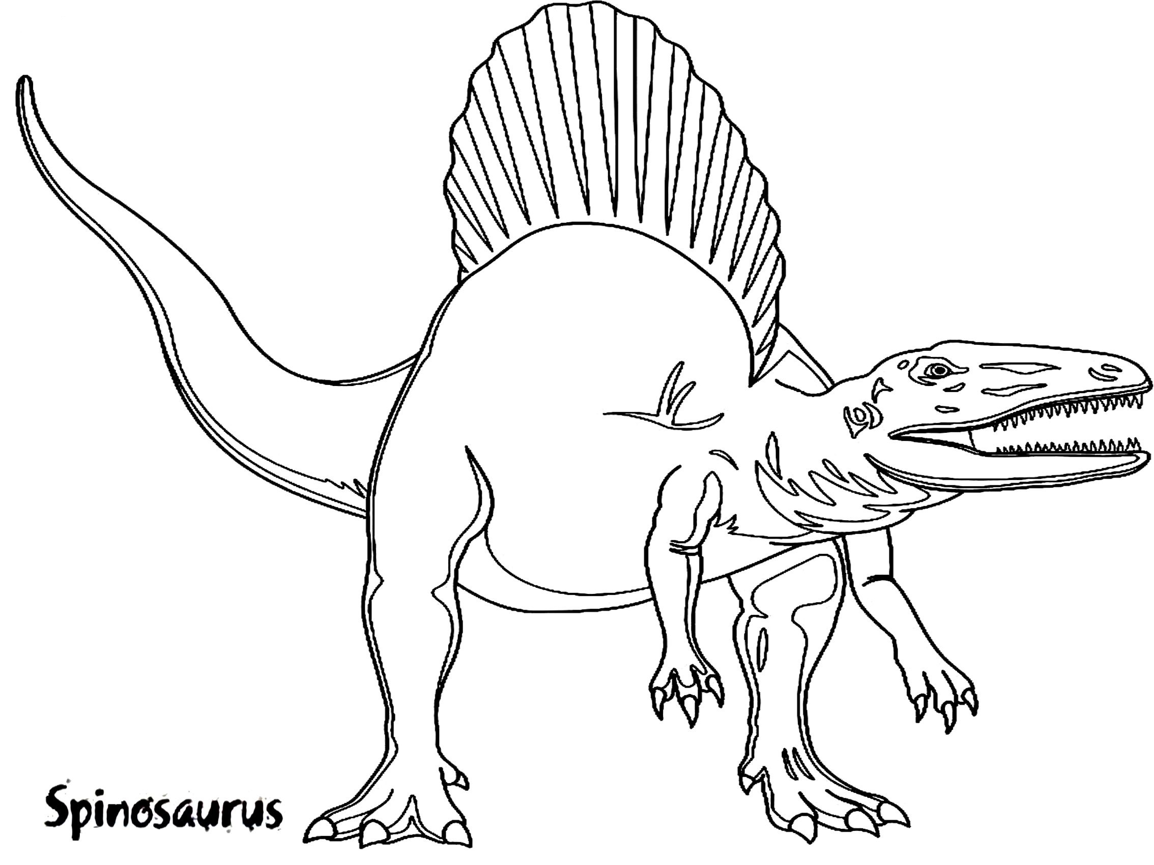 spinosaurus realistic coloring pages