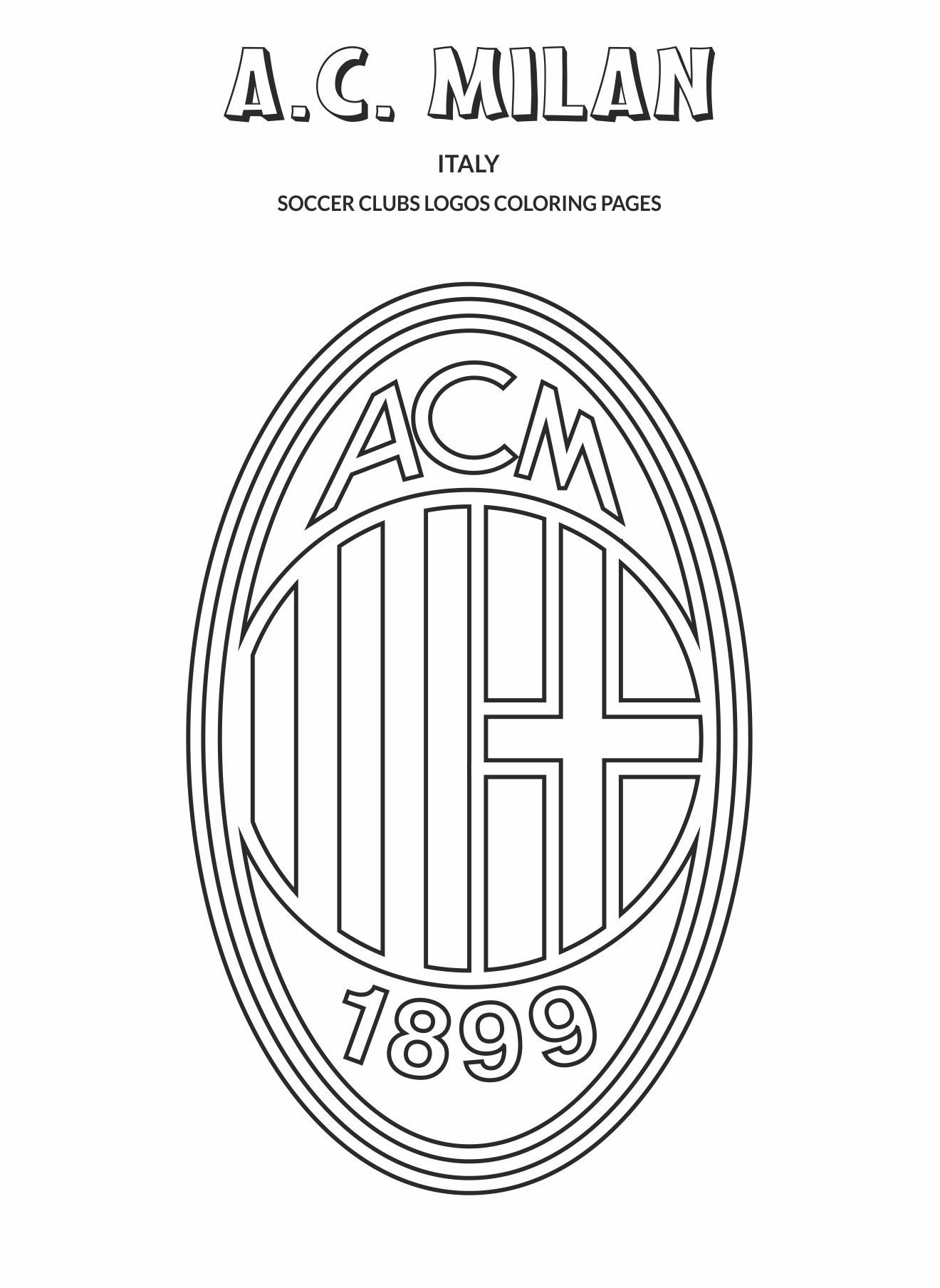 ac milan coloring pages
