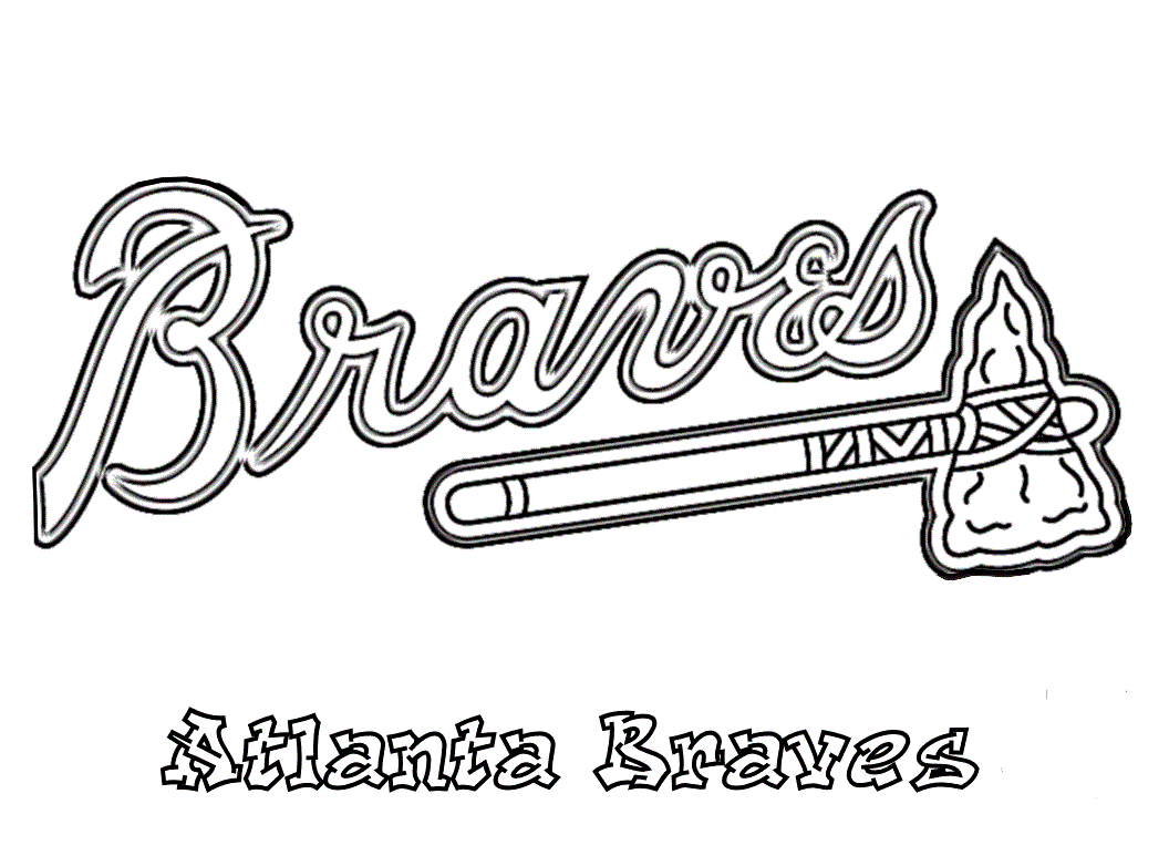 atlanta braves coloring pages to print