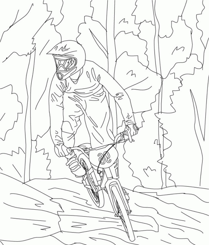 bmx racing coloring pages
