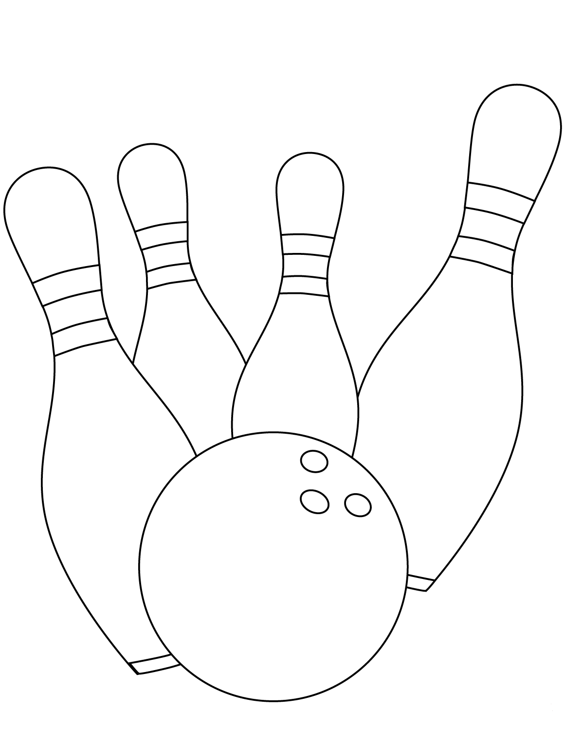 bowling coloring pages to print