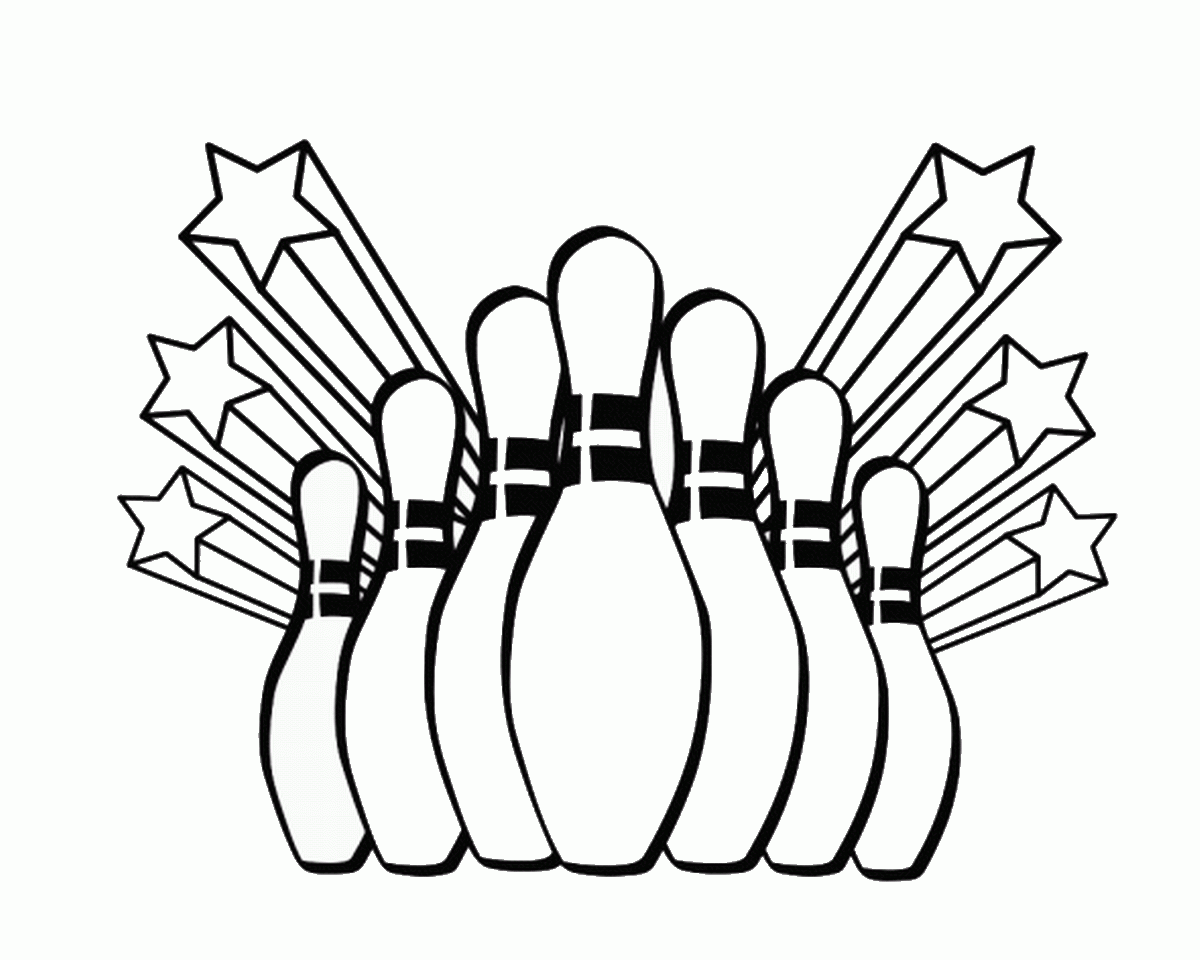bowling coloring pages