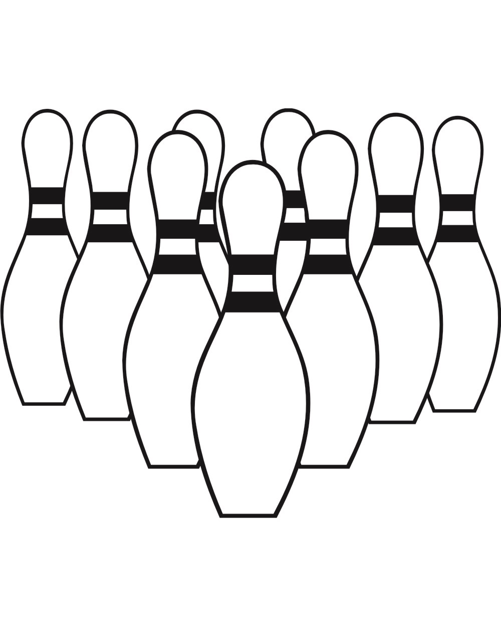 bowling pins coloring pages