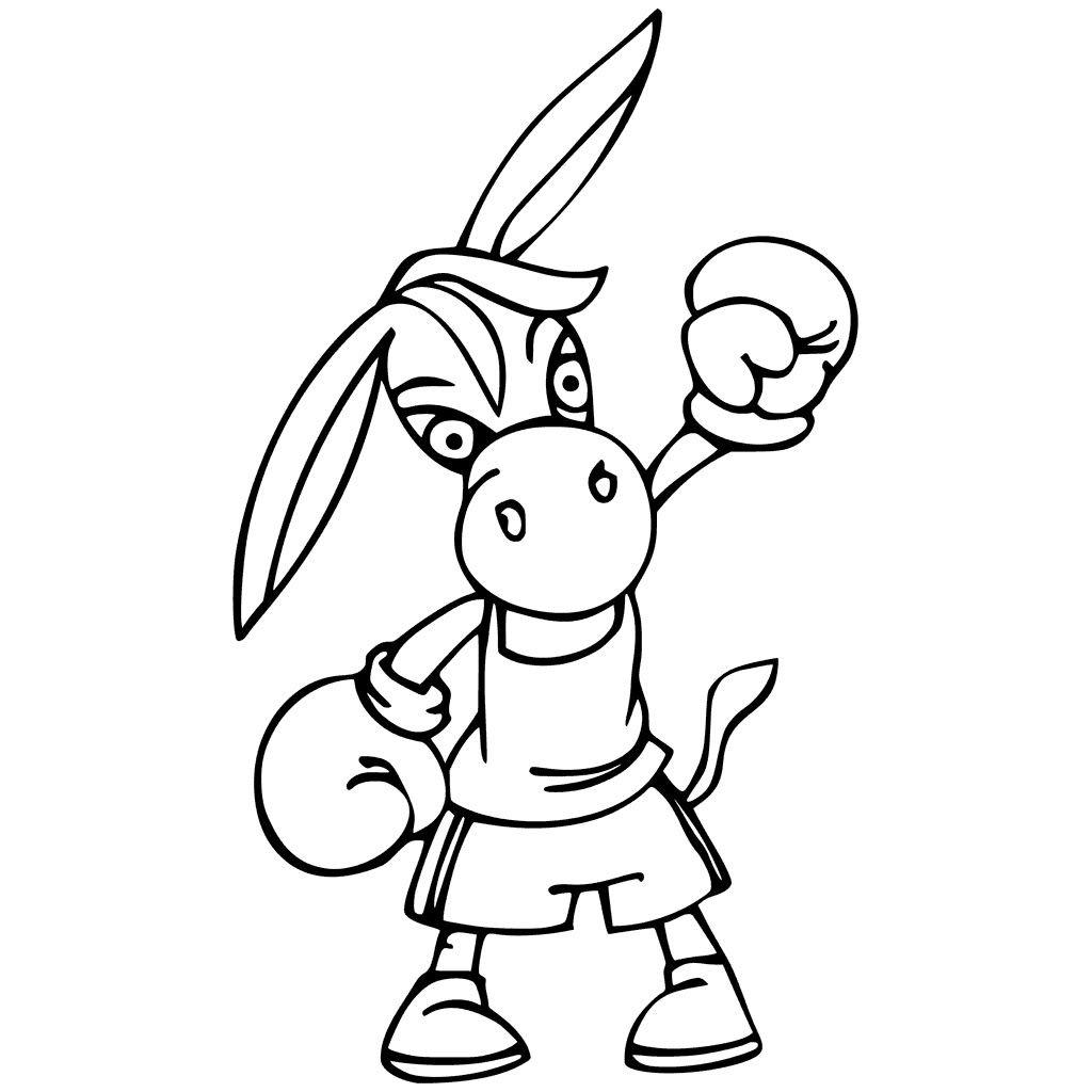 boxing coloring pages for kids