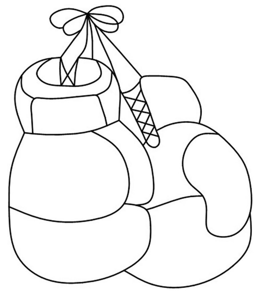boxing gloves coloring pages