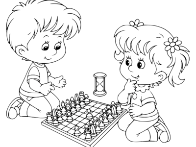 chess coloring pages for kids