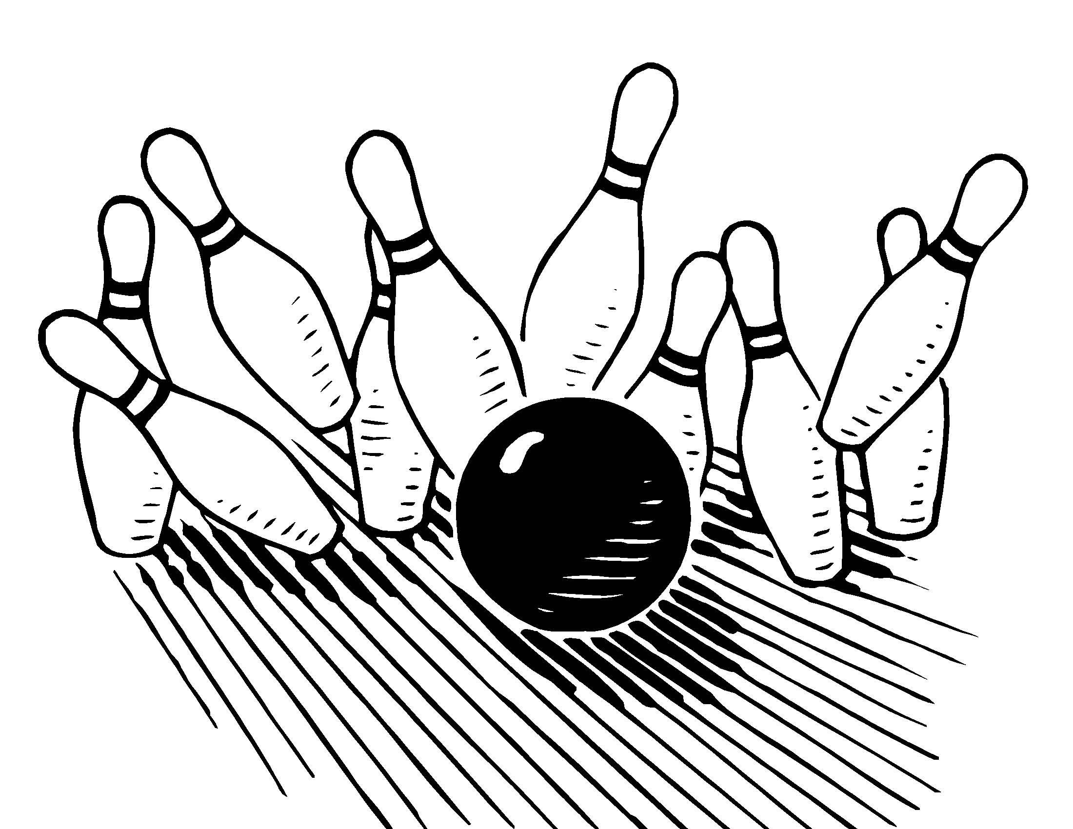 coloring pages bowling