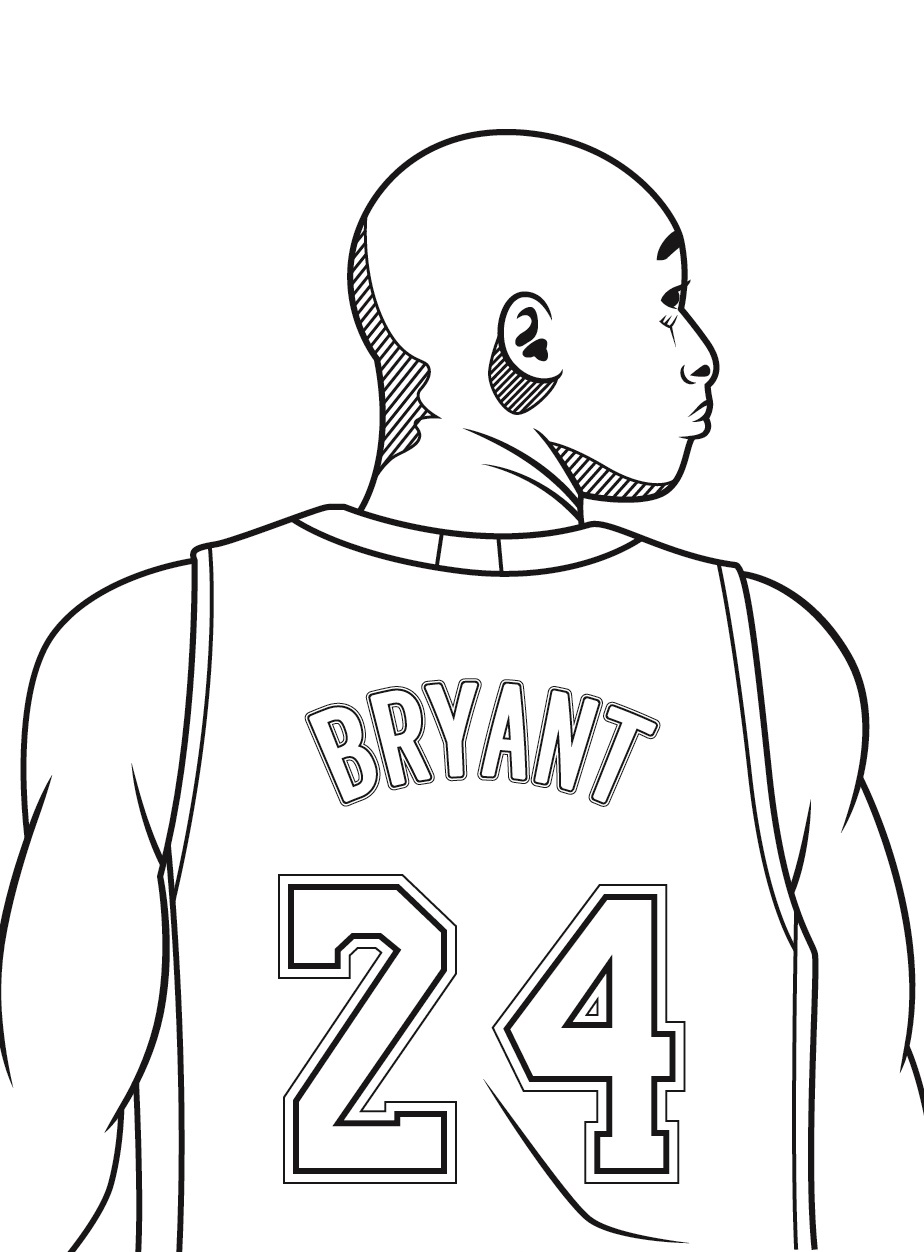 coloring pages of kobe bryant