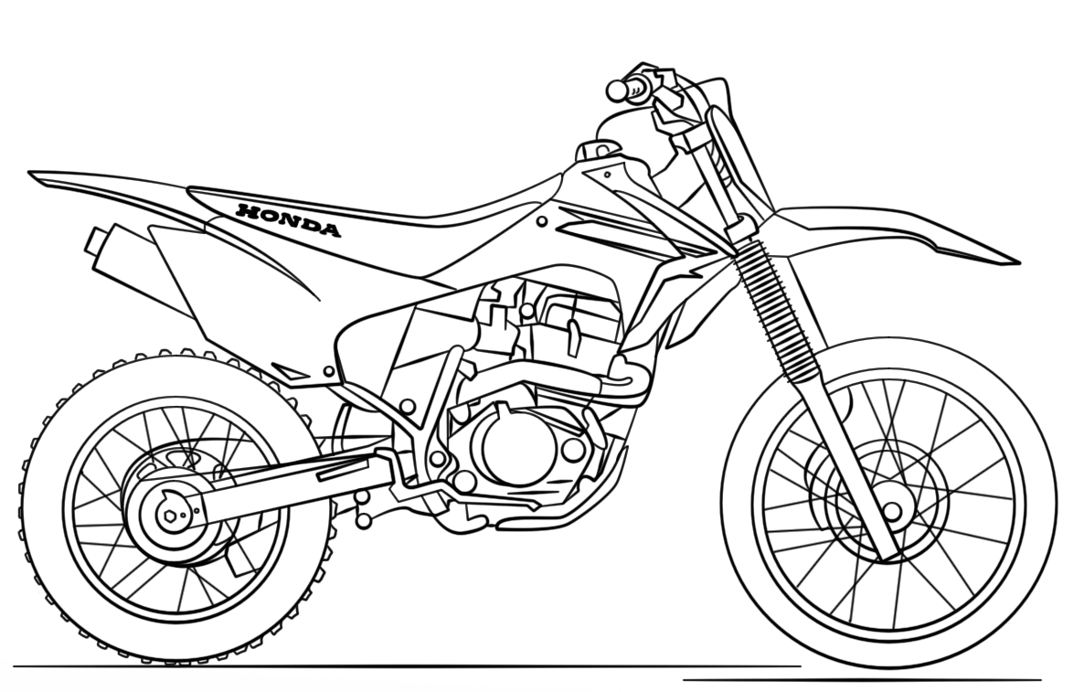 cool motocross coloring pages
