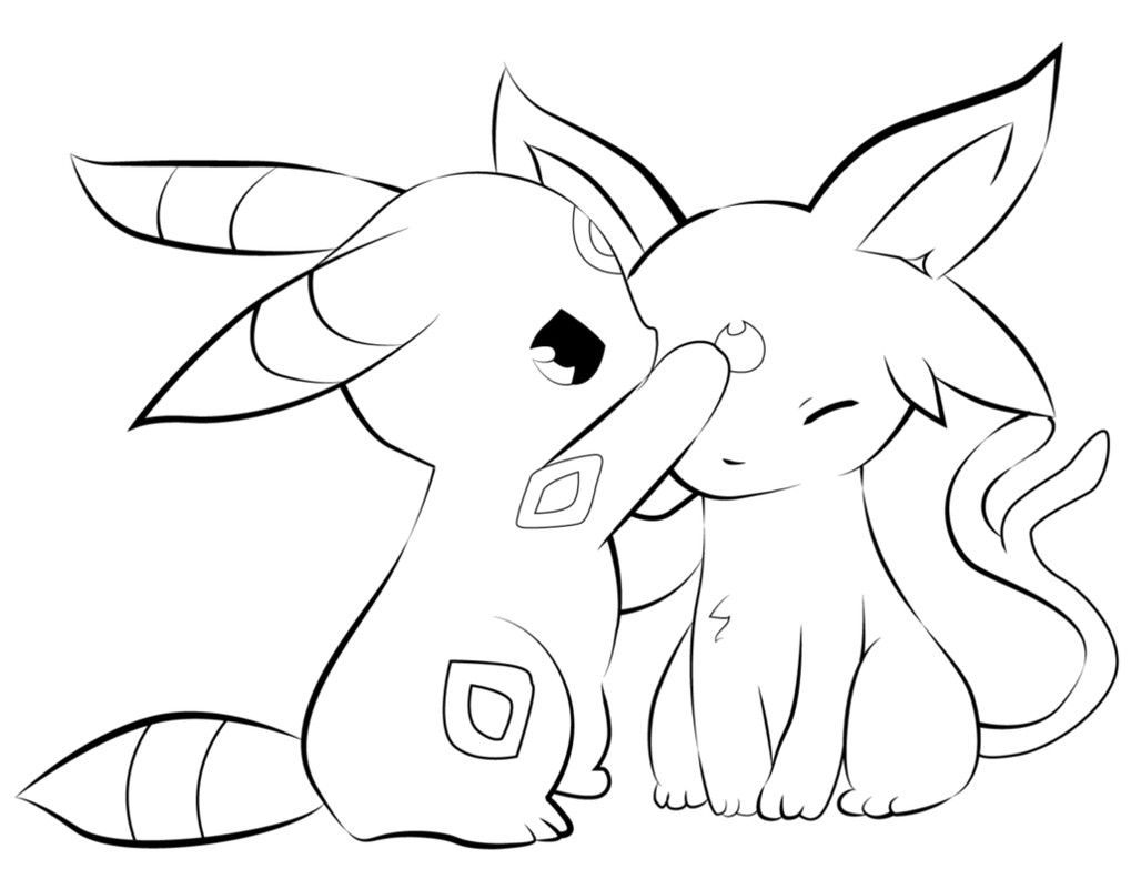 cute espeon coloring pages