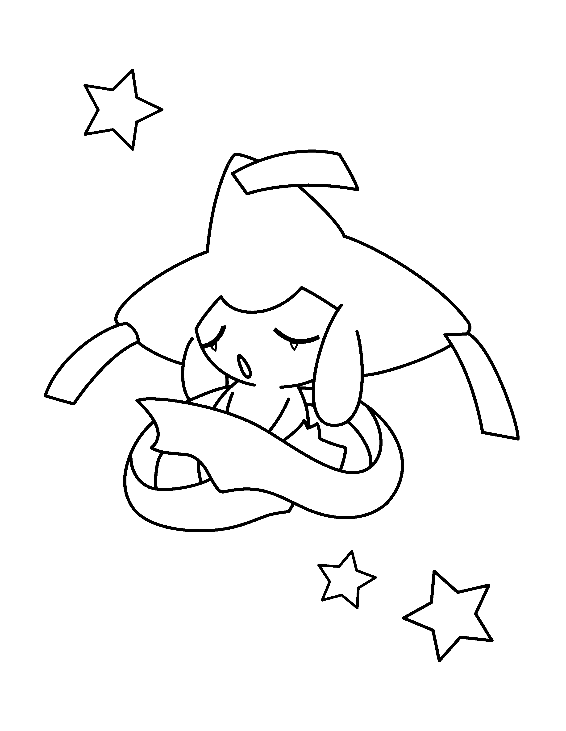 cute jirachi coloring pages