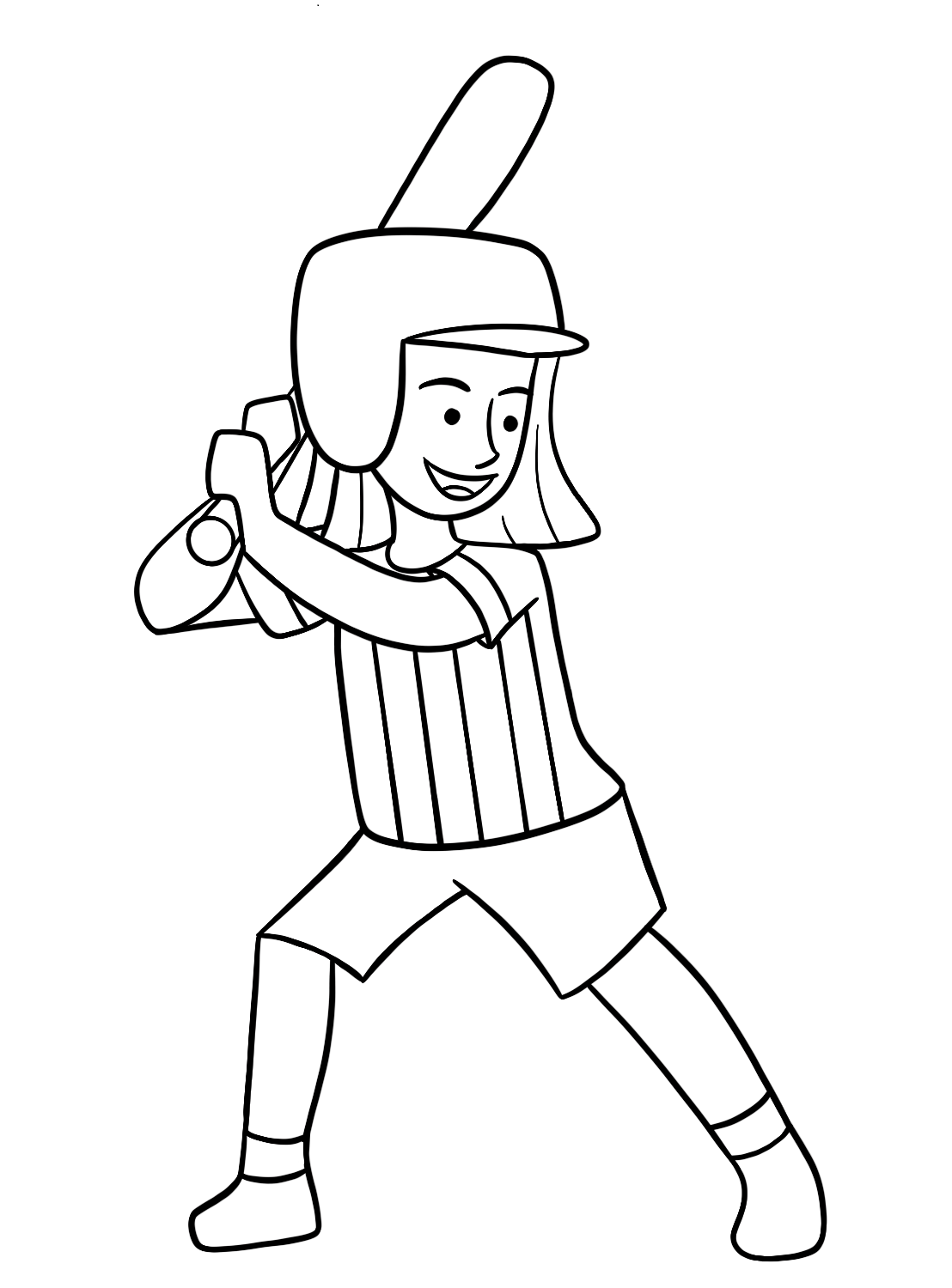 cute softball coloring pages
