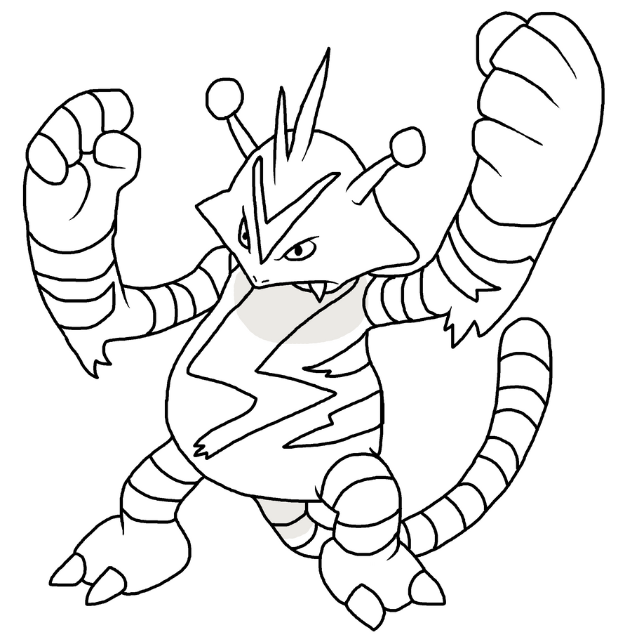 electabuzz coloring pages to print