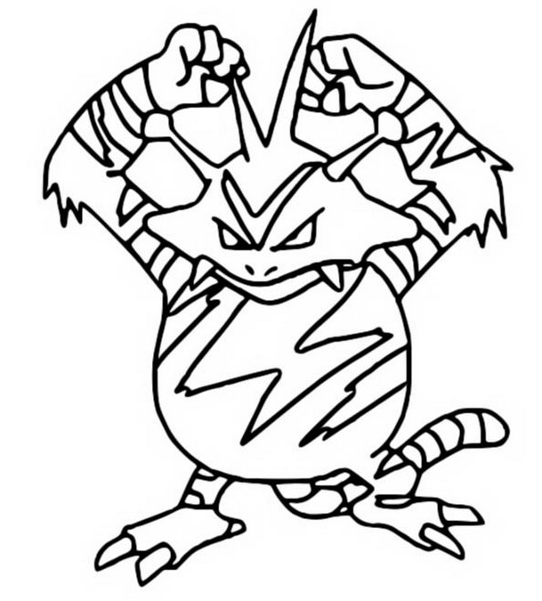 electabuzz coloring pages