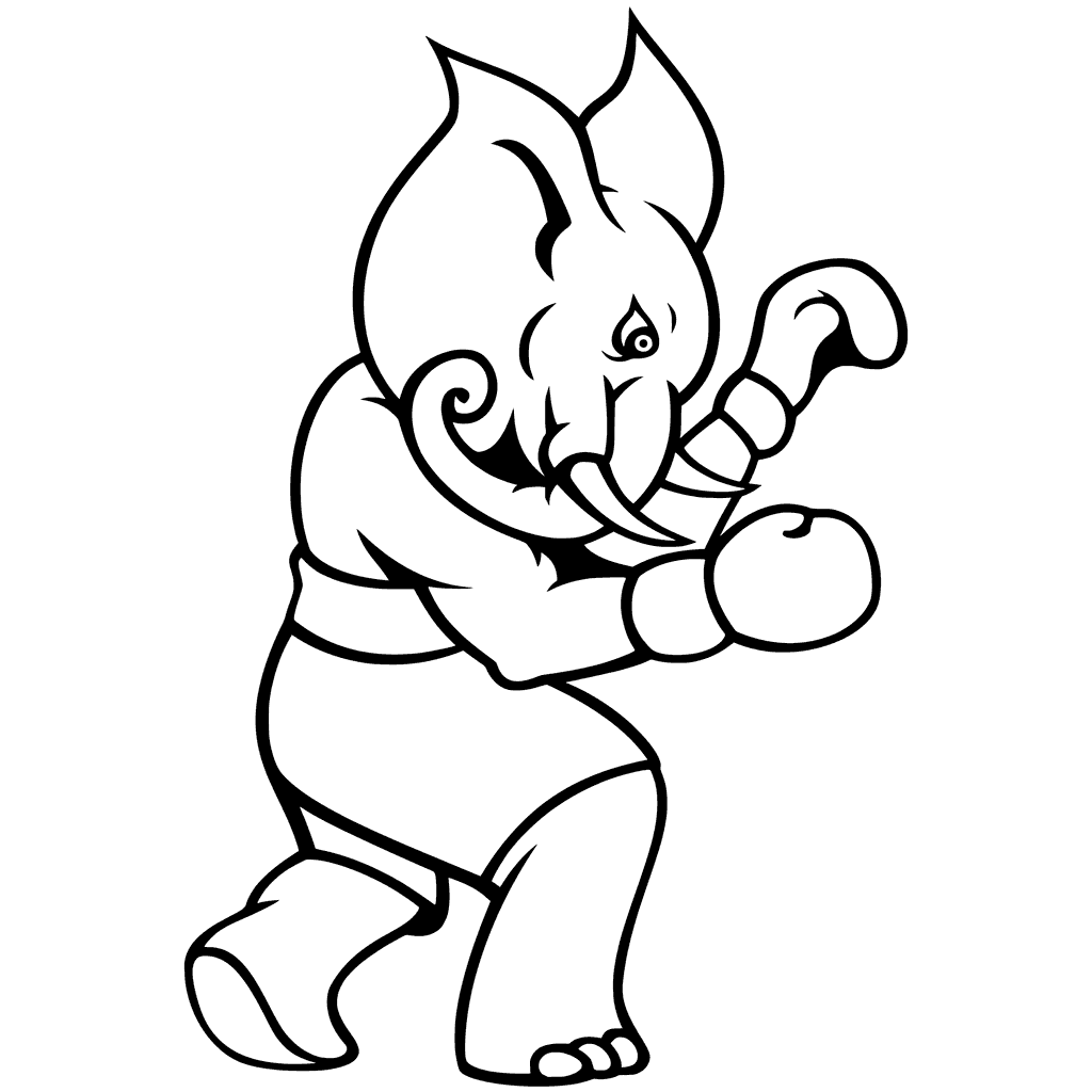 free boxing coloring pages