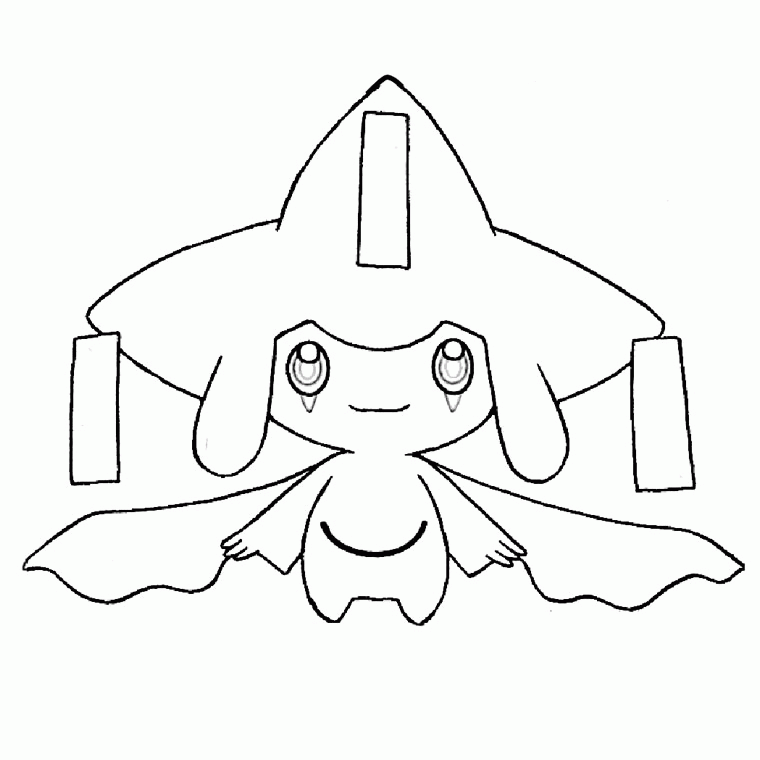 free jirachi coloring pages