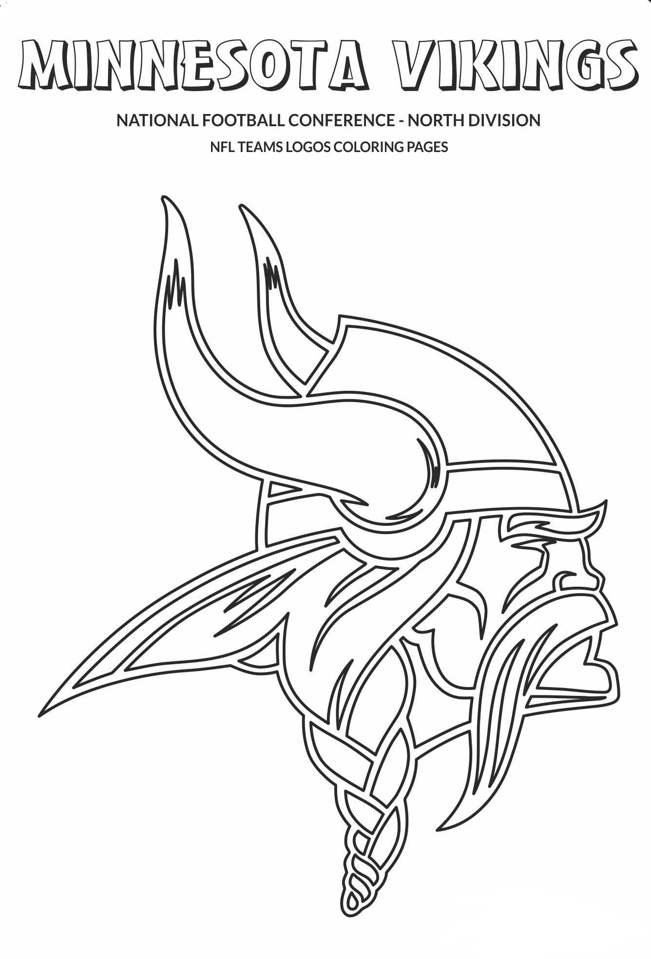 free minnesota vikings coloring pages