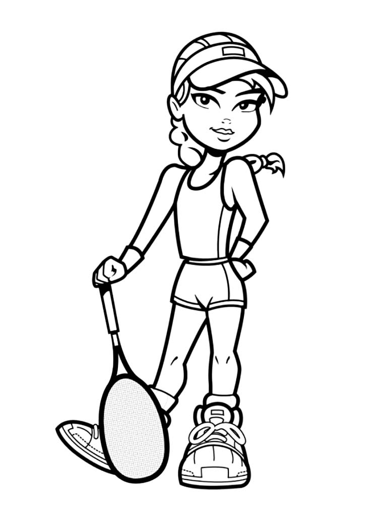 free printable tennis coloring pages