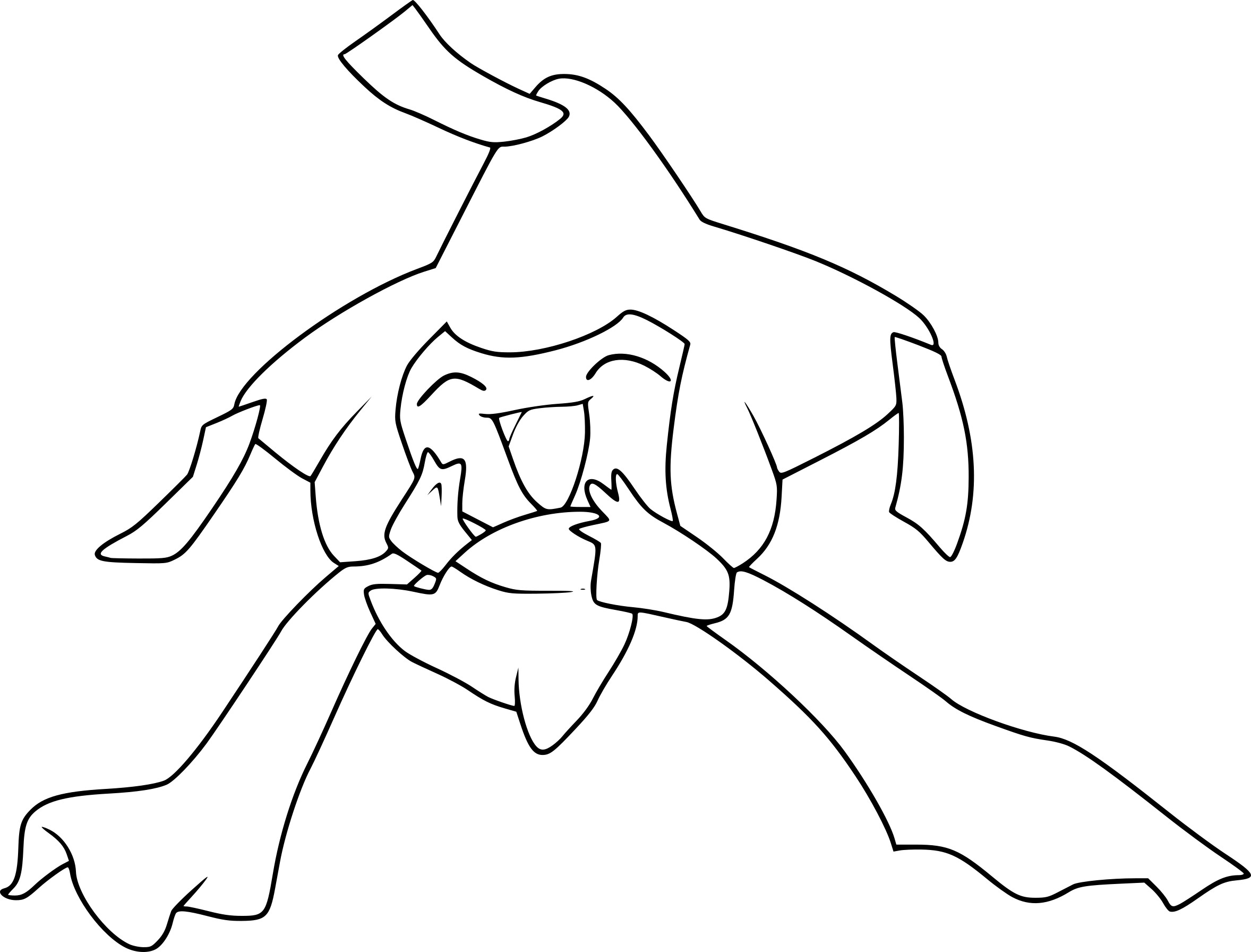 funny jirachi coloring pages