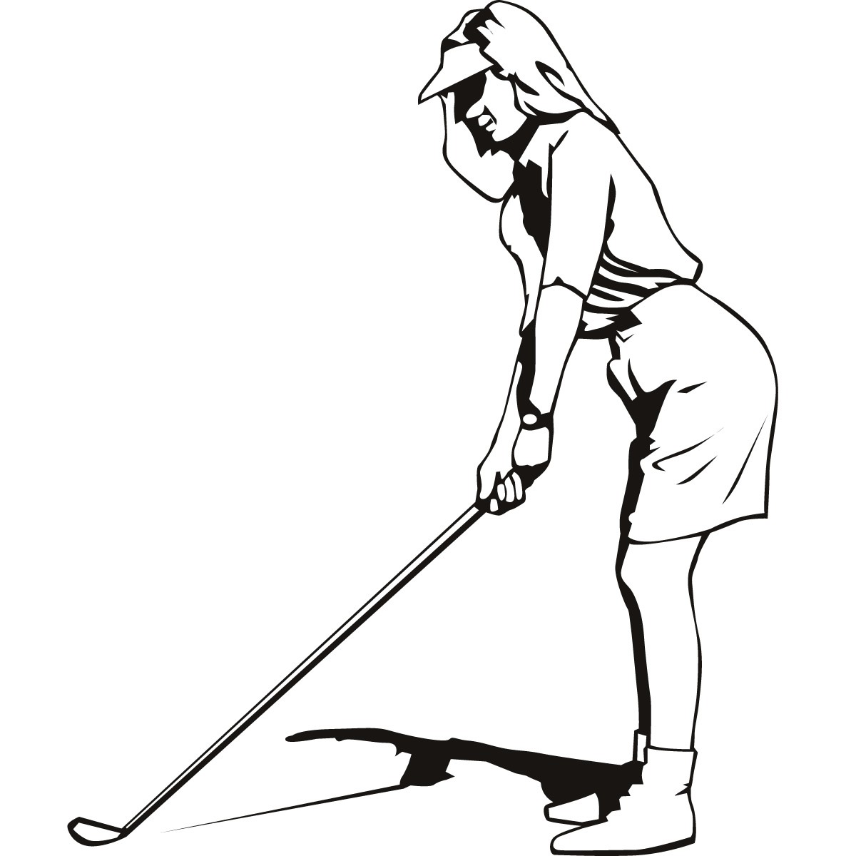 golf coloring book pages