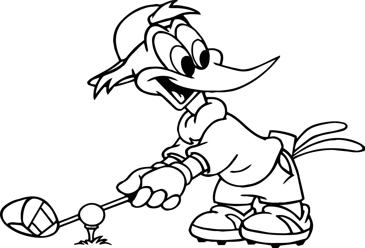 golf coloring pages for kids