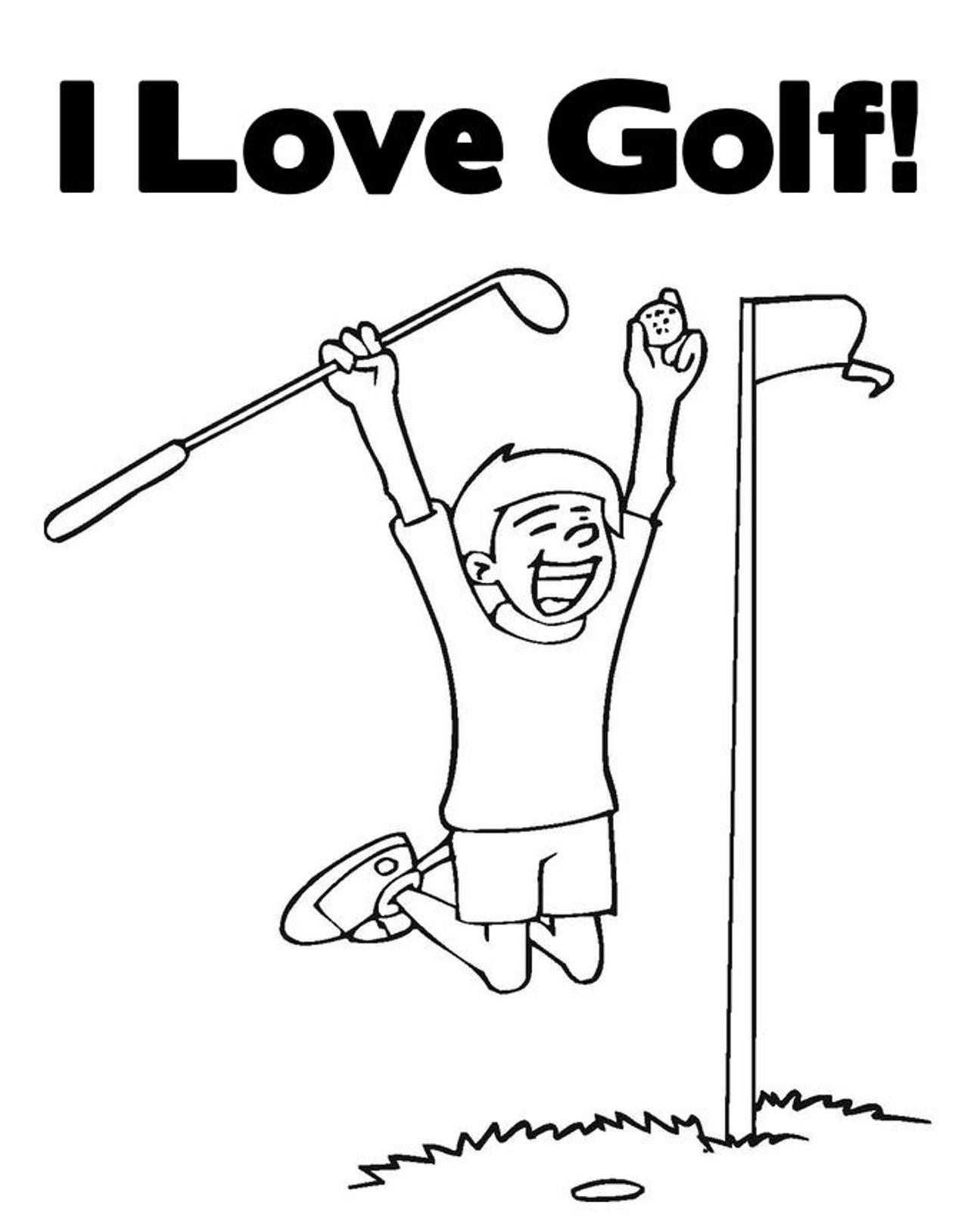golf coloring pages
