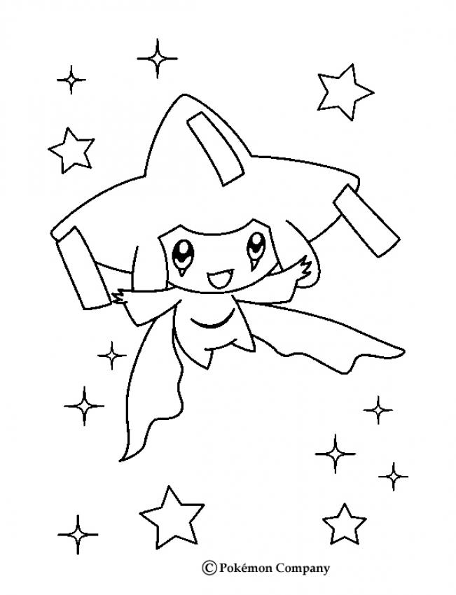 jirachi coloring pages to print