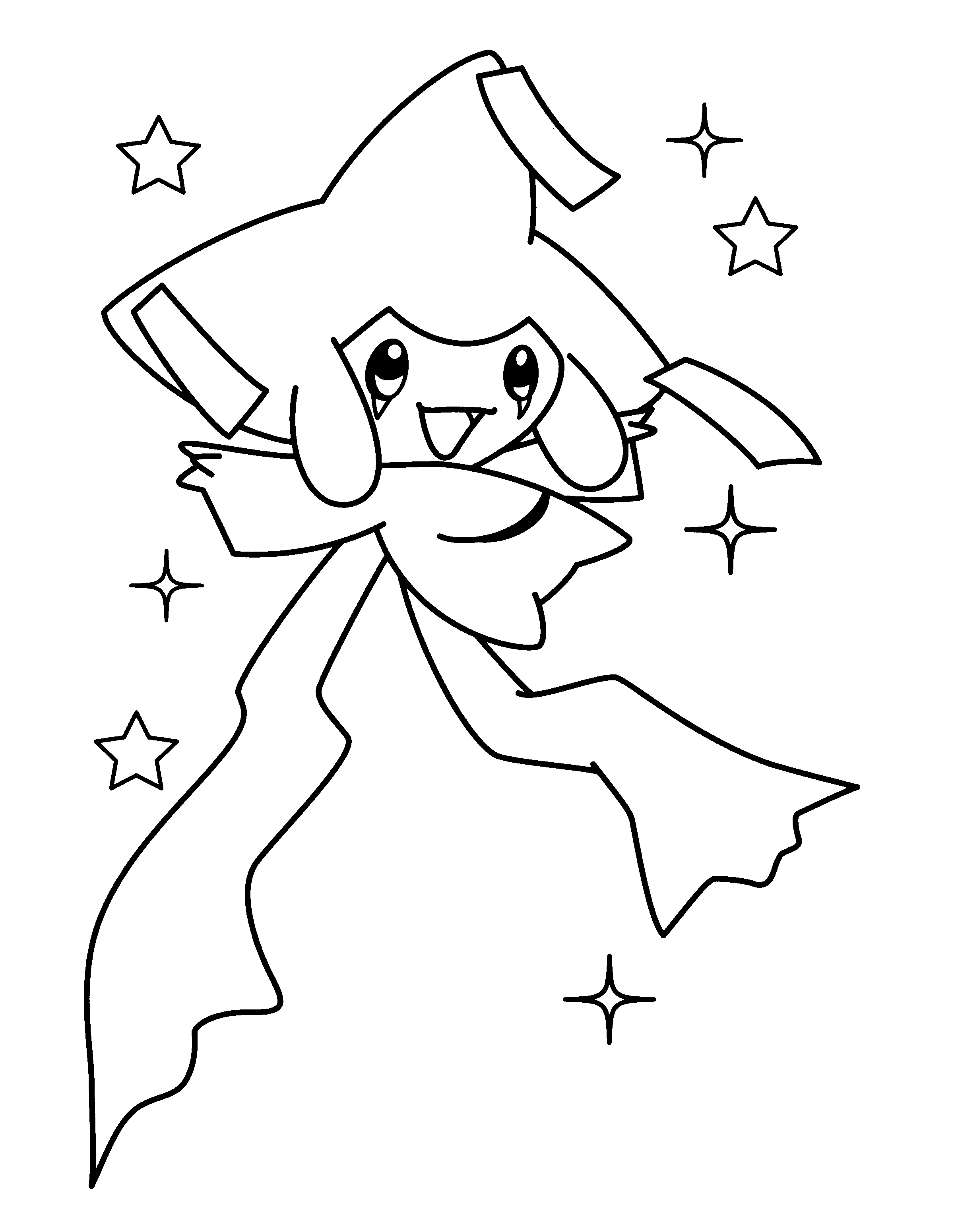 jirachi coloring pages
