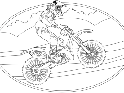 motocross coloring pages free