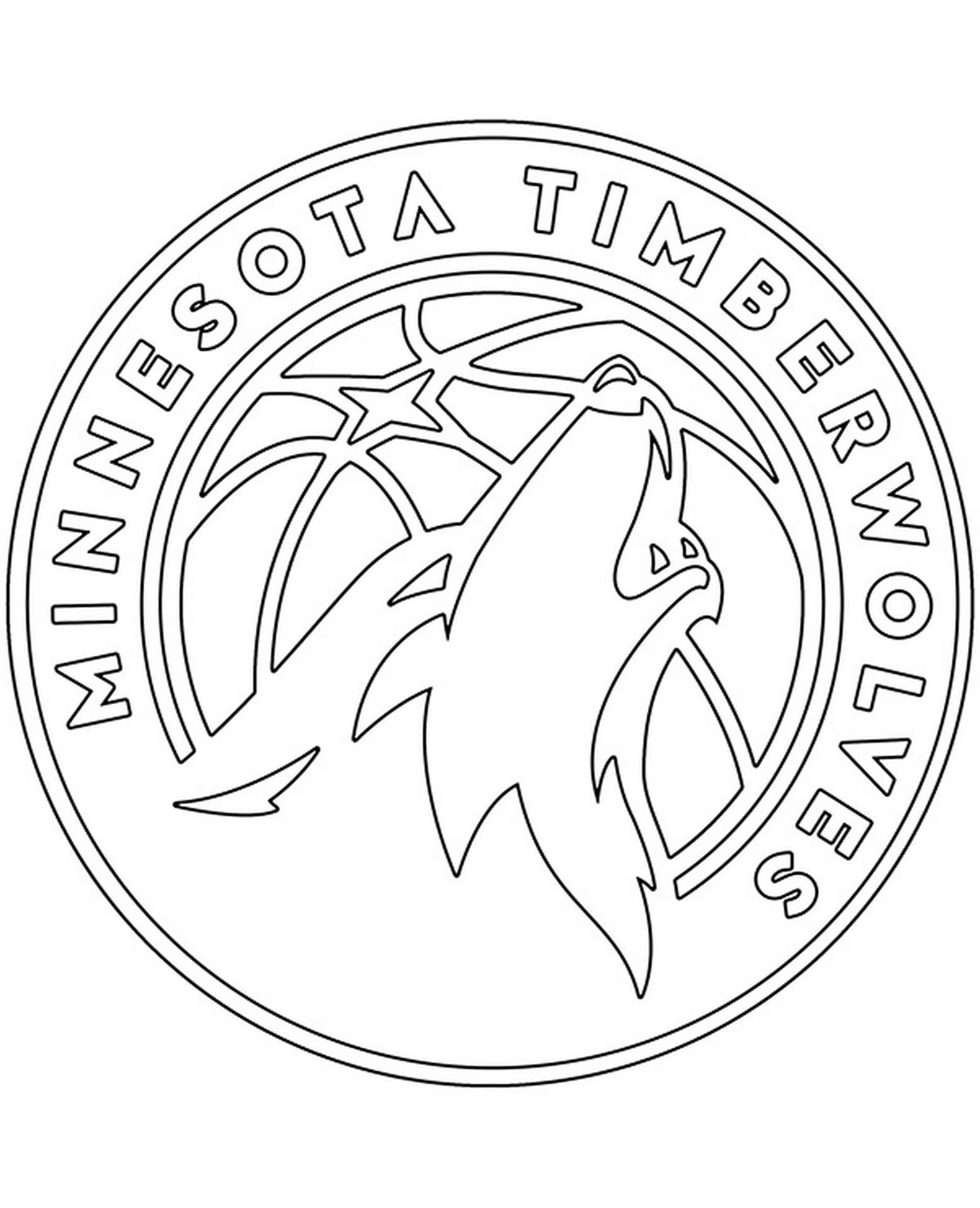 minnesota timberwolves logo to color