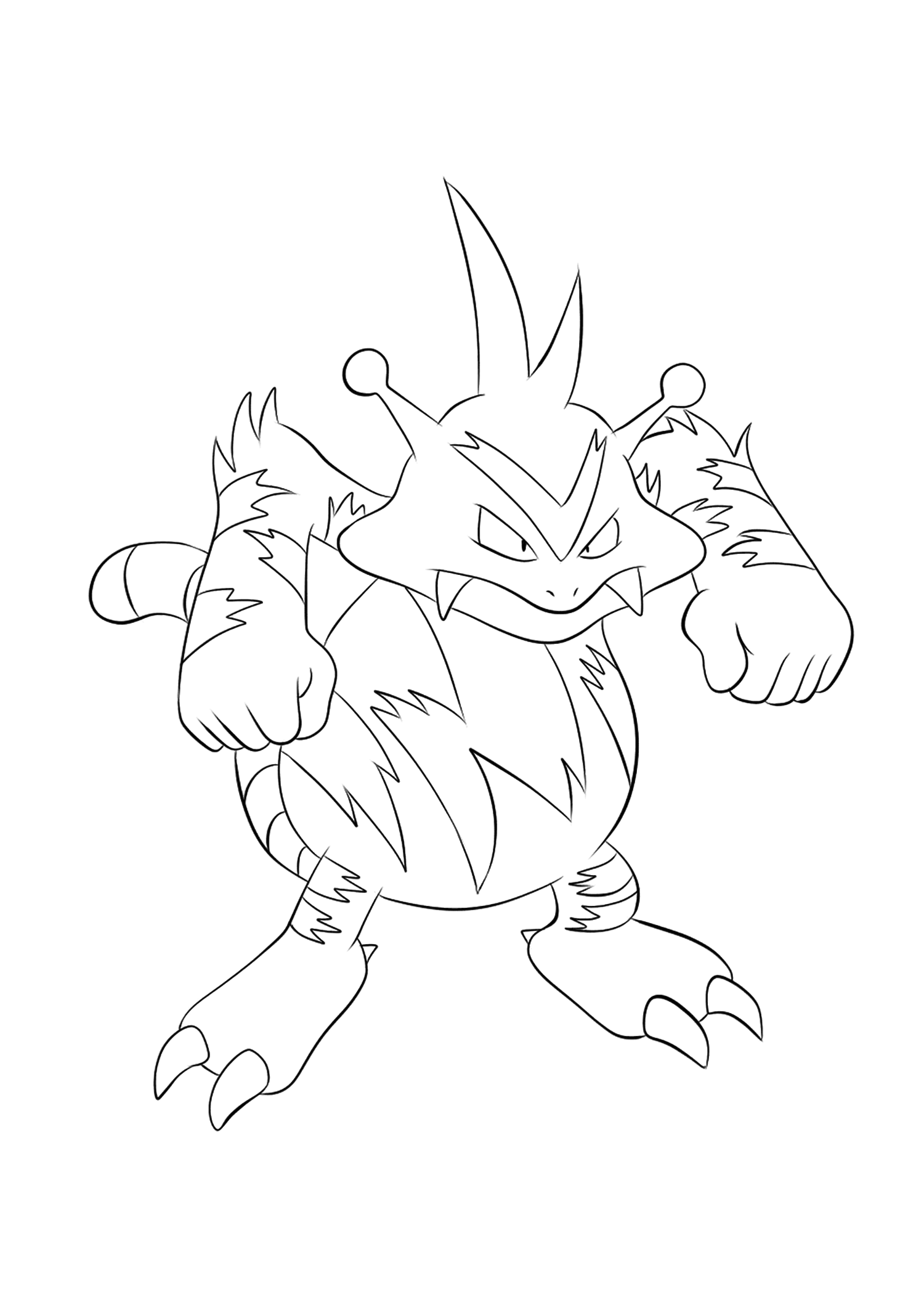 pokemon electabuzz coloring pages