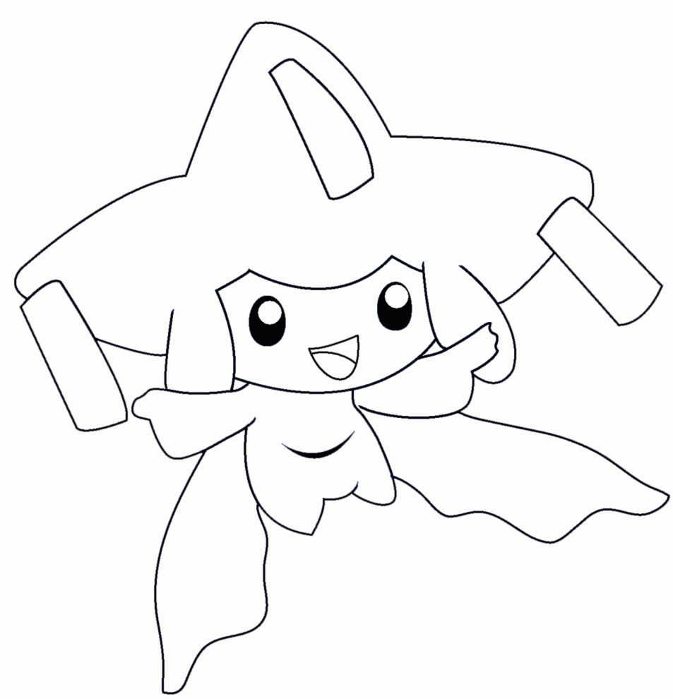 pokemon jirachi coloring pages