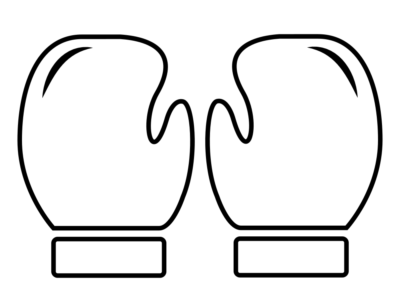 printable boxing gloves coloring pages