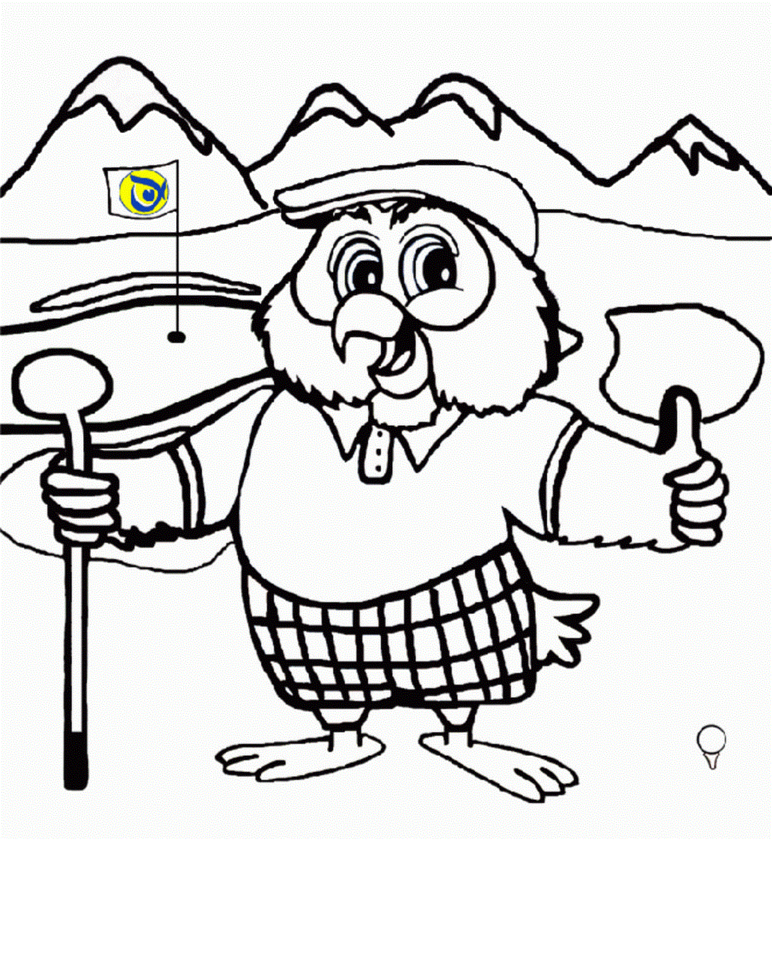 printable golf course coloring pages
